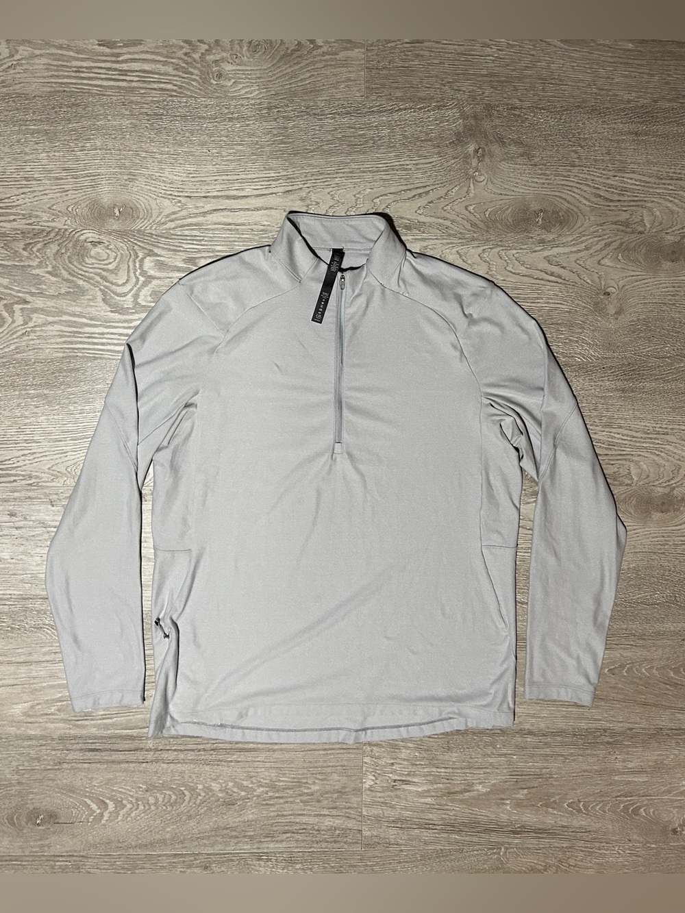 Lululemon Light Gray Men's Half-Zip Performance Thin Sweater